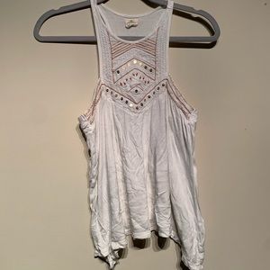White O’Neill Halter Tank Top